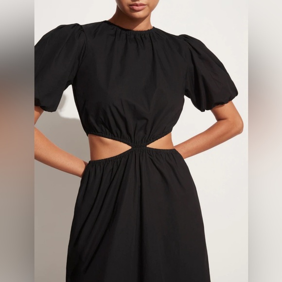 FAITHFULL THE BRAND Alessandria Midi Dress with Cutouts - Size 6 (M) - Picture 2 of 7